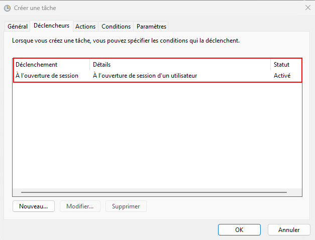 Déclencheur