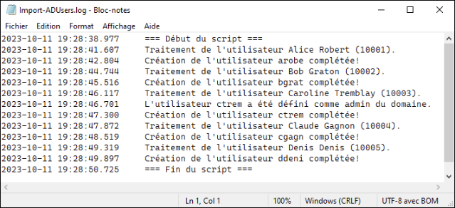 ExempleLog