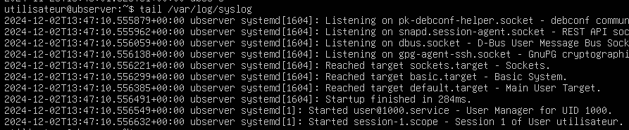 Exemple Syslog