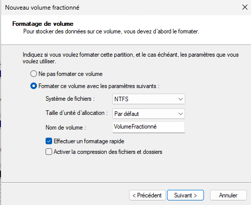 FormatVolFractionne