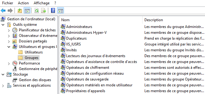 Groupes