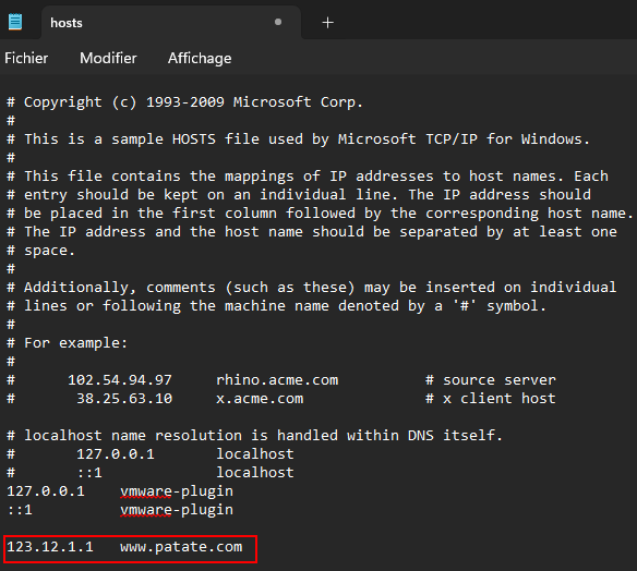 Hosts File Windows
