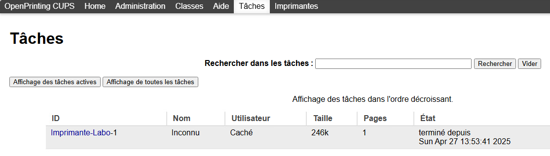 TacheTermine