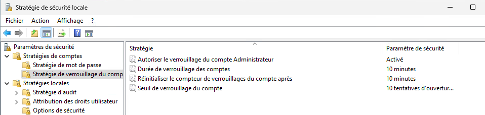 Verrouillage