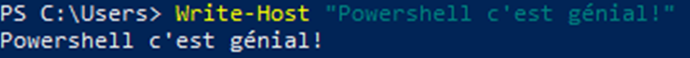 WriteHostStandard