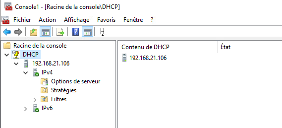 MMC DHCP